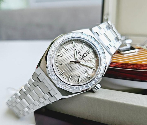 Đồng Hồ Nam Dây Thép Carnival 8107G-VT Automatic - Kính Sapphire - Size 42mm - 3 Màu - 8107G-VT-D - 8107G-VT-N- 8107G-VT-X