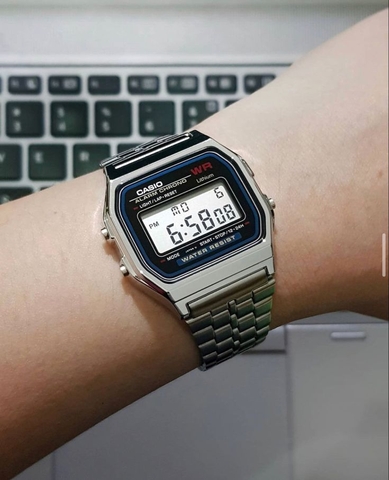 Casio Vintage Unisex A159WA-N1DF Dây Thép | A159WA-N1