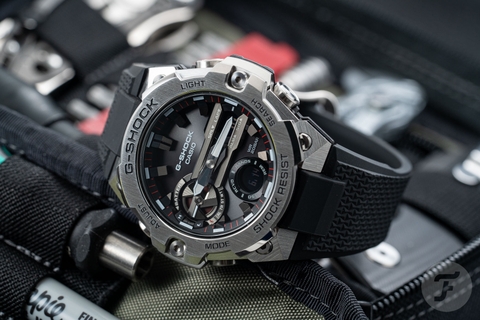 G-SHOCK GST-B400-1A G-STEEL BLUETOOTH | NĂNG LƯỢNG MẶT TRỜI | GST-B400-1ADR CARBON CORE