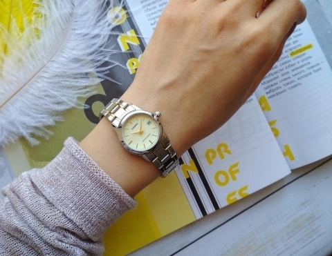 Casio Nữ LTP-V002SG-9AUDF Dây Thép | LTP-V002SG-9A