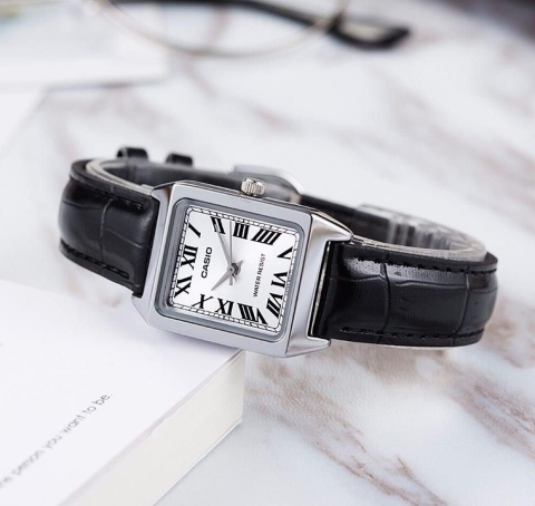 Casio Nữ LTP-V007L-7B1UDF Dây Da | LTP-V007L-7B1