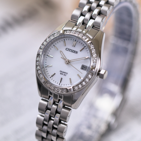 Đồng Hồ Nữ Dây Thép Citizen Quartz EU6060-55D