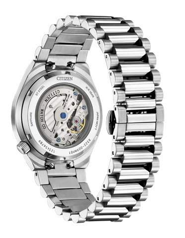 Đồng Hồ Nam Dây Thép Citizen Automatic Tsuyosa Small Second Blue NK5010-51L - Size 40mm