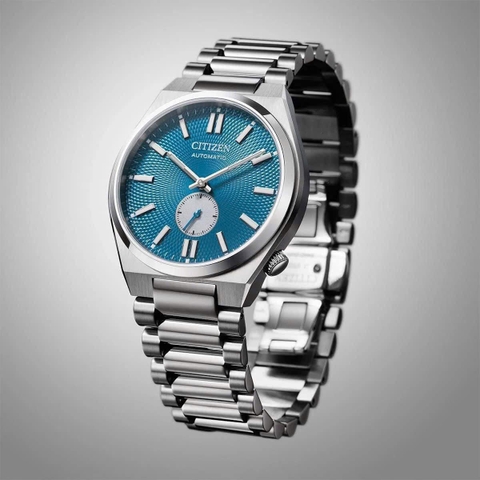 Đồng Hồ Nam Dây Thép Citizen Automatic Tsuyosa Small Second Blue NK5010-51L - Size 40mm