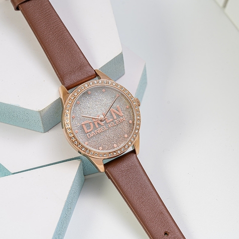 Đồng hồ nữ dây da Daniel Klein DK.1.12562.4