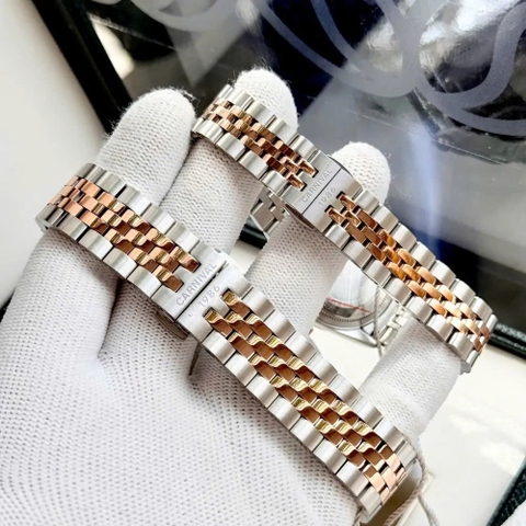 Đồng Hồ Cặp Đôi Dây Thép Carnival 8131-CH-N Chocolate Demi Rose Gold