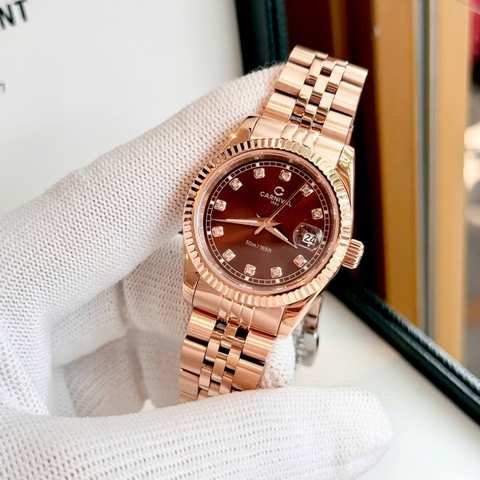 Đồng Hồ Nữ Dây Thép Carnival 8131L Quartz - Kính Sapphire - Size 30mm