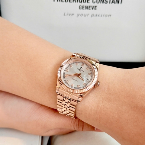 Đồng Hồ Nữ Dây Thép Carnival 8131L Quartz - Kính Sapphire - Size 30mm