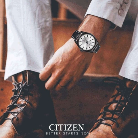 Đồng Hồ Nam Dây Da Citizen BI1035-09A Quartz