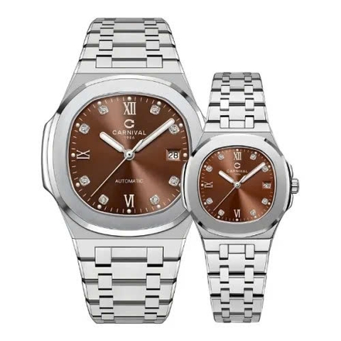 Đồng Hồ Cặp Đôi Dây Thép Carnival 8160-VT-N