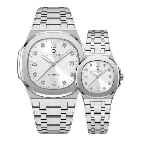 Đồng Hồ Cặp Đôi Dây Thép Carnival 8160-VT-T