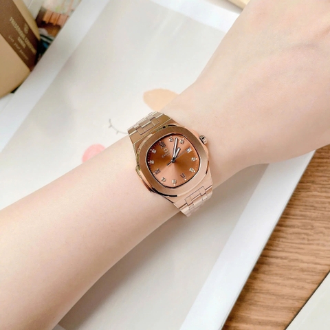 Đồng Hồ Cặp Đôi Dây Thép Carnival 8160-VH-N Chocolate Rose Gold