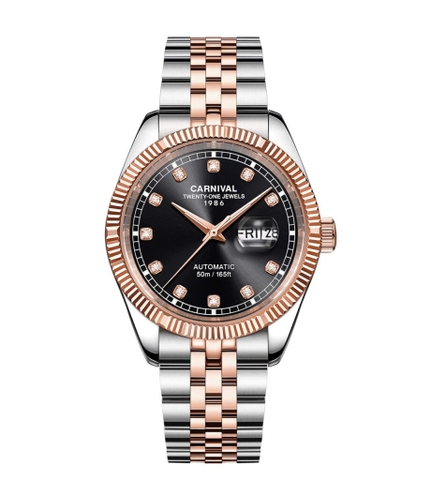 Đồng Hồ Nam Dây Thép Carnival 8131G-CH-D Automatic - Kính Sapphire - Size 41mm