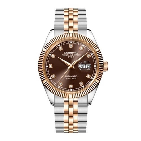 Đồng Hồ Nam Dây Thép Carnival 8131G-CH-N Automatic - Kính Sapphire - Size 41mm