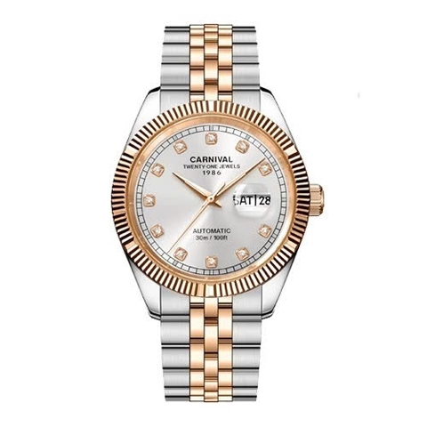 Đồng Hồ Nam Dây Thép Carnival 8131G-CH-T Automatic - Kính Sapphire - Size 41mm
