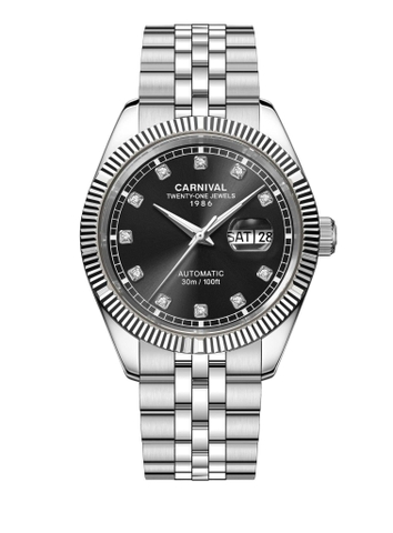 Đồng Hồ Nam Dây Thép Carnival 8131G-VT-D Automatic - Kính Sapphire - Size 41mm