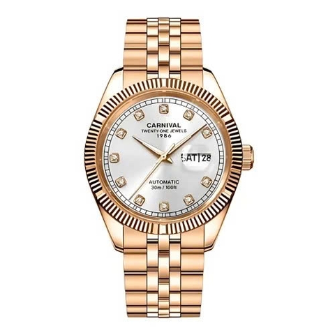 Đồng Hồ Nam Dây Thép Carnival 8131G-VH-T Automatic - Kính Sapphire - Size 41mm