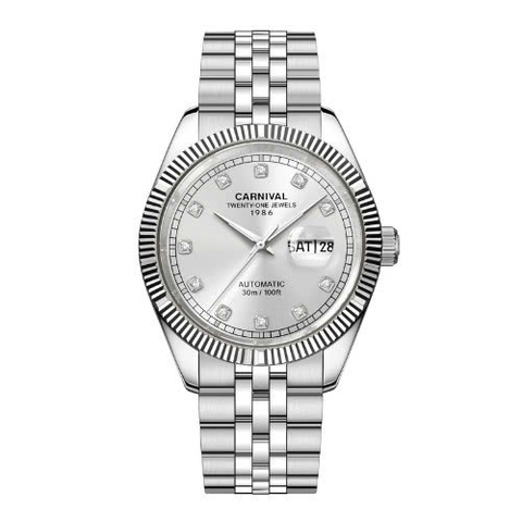 Đồng Hồ Nam Dây Thép Carnival 8131G-VT-T Automatic - Kính Sapphire - Size 41mm