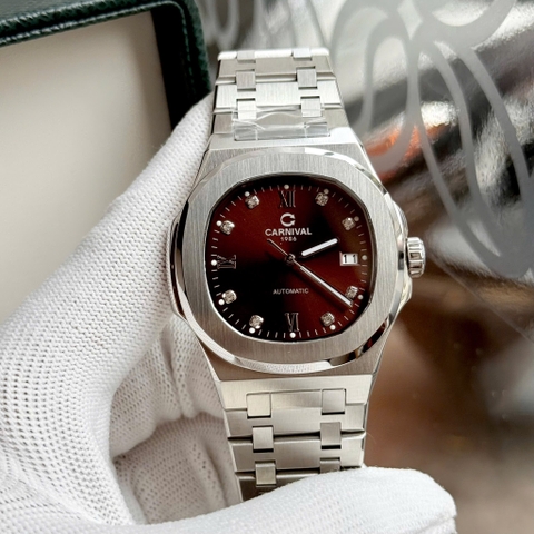 Đồng Hồ Nam Dây Thép Carnival 8160G-VT Automatic - Kính Sapphire - Size 41mm