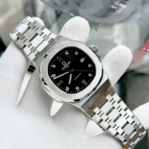 Đồng Hồ Nam Dây Thép Carnival 8160G-VT Automatic - Kính Sapphire - Size 41mm