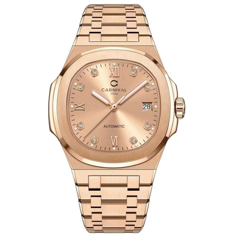 Đồng Hồ Nam Dây Thép Carnival 8160G-VH Automatic - Kính Sapphire - Size 41mm