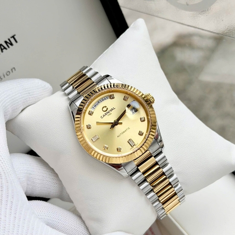 Đồng hồ nam Dây Thép Carnival 8239G-CV-V Automatic - Kính Sapphire - Size 38mm - Chống nước 50m