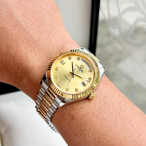 Đồng hồ nam Dây Thép Carnival 8239G-CV-V Automatic - Kính Sapphire - Size 38mm - Chống nước 50m