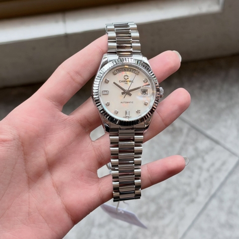Đồng hồ nam Dây Thép Carnival 8239G-VT-TK Automatic - Kính Sapphire - Size 38mm - Chống nước 50m