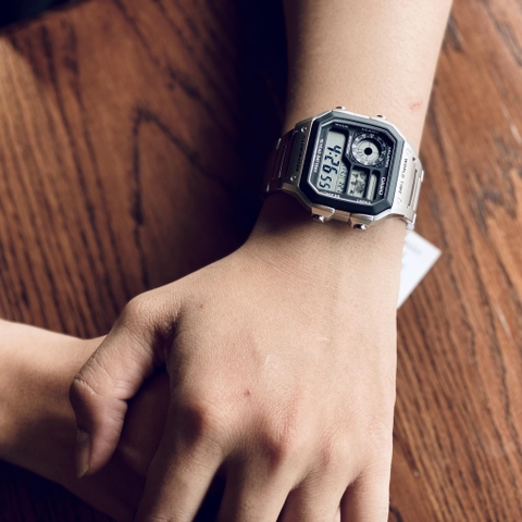 CASIO WORLDTIME AE-1200WHD-1A | PIN 10 NĂM | AE-1200WHD-1AVDF