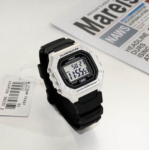 Casio W-218HM-7AVDF Pin 7 Năm | W-218HM-7A