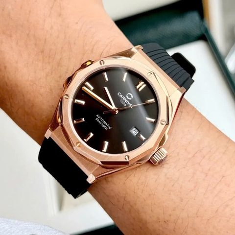 Đồng Hồ Nam Dây Cao Su Carnival 8168G-VH-DCS-D Automatic - Kính Sapphire - Size 42mm