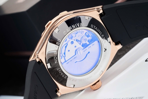 Đồng Hồ Nam Dây Cao Su Carnival 8168G-VH-DCS-D Automatic - Kính Sapphire - Size 42mm