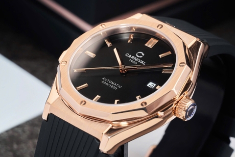 Đồng Hồ Nam Dây Cao Su Carnival 8168G-VH-DCS-D Automatic - Kính Sapphire - Size 42mm