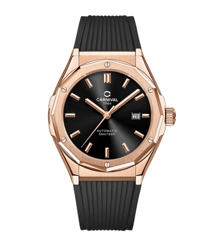 Đồng Hồ Nam Dây Cao Su Carnival 8168G-VH-DCS-D Automatic - Kính Sapphire - Size 42mm