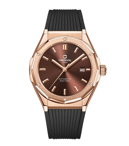 Đồng Hồ Nam Dây Cao Su Carnival 8168G-VH-DCS-N Automatic - Kính Sapphire - Size 42mm