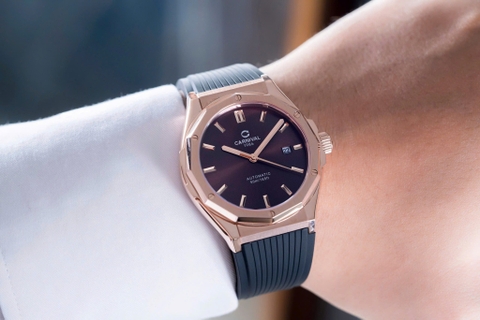 Đồng Hồ Nam Dây Cao Su Carnival 8168G-VH-DCS-N Automatic - Kính Sapphire - Size 42mm