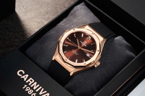 Đồng Hồ Nam Dây Cao Su Carnival 8168G-VH-DCS-N Automatic - Kính Sapphire - Size 42mm