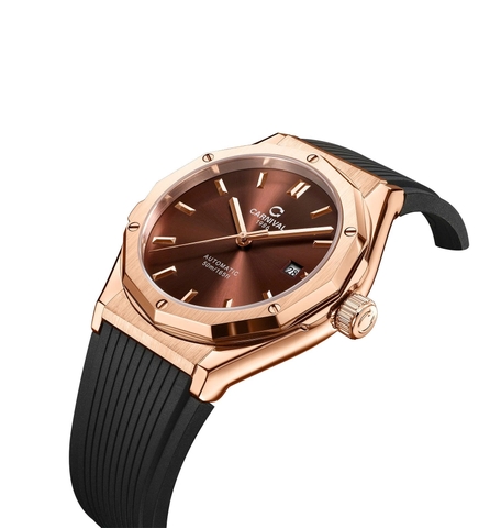 Đồng Hồ Nam Dây Cao Su Carnival 8168G-VH-DCS-N Automatic - Kính Sapphire - Size 42mm