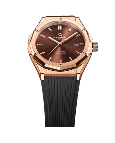 Đồng Hồ Nam Dây Cao Su Carnival 8168G-VH-DCS-N Automatic - Kính Sapphire - Size 42mm