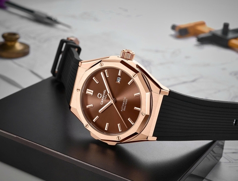 Đồng Hồ Nam Dây Cao Su Carnival 8168G-VH-DCS-N Automatic - Kính Sapphire - Size 42mm