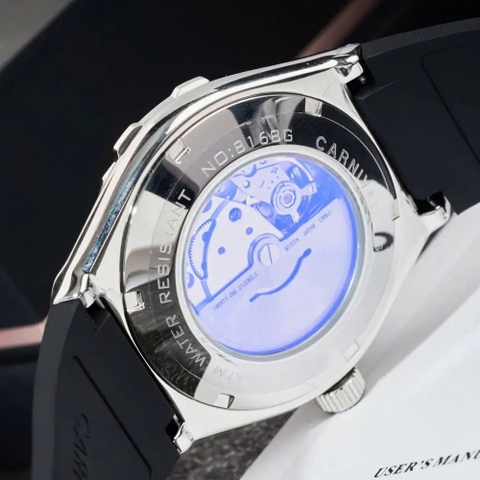 Đồng Hồ Nam Dây Cao Su Carnival 8168G-VT-DCS-D Automatic - Kính Sapphire - Size 42mm