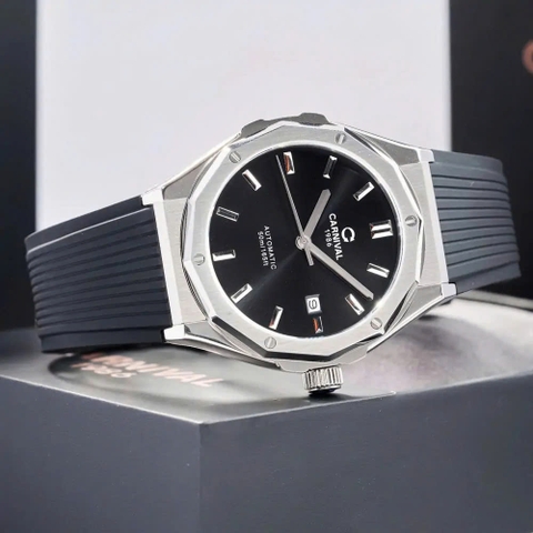 Đồng Hồ Nam Dây Cao Su Carnival 8168G-VT-DCS-D Automatic - Kính Sapphire - Size 42mm