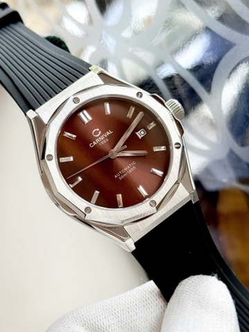 Đồng Hồ Nam Dây Cao Su Carnival 8168G-VT-DCS-N Automatic - Kính Sapphire - Size 42mm