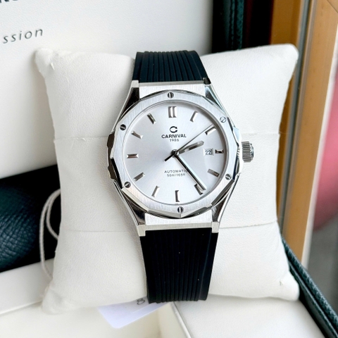 Đồng Hồ Nam Dây Cao Su Carnival 8168G-VT-DCS-T Automatic - Kính Sapphire - Size 42mm