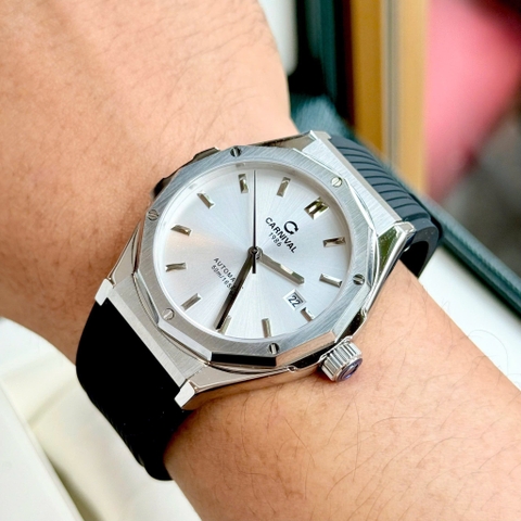 Đồng Hồ Nam Dây Cao Su Carnival 8168G-VT-DCS-T Automatic - Kính Sapphire - Size 42mm