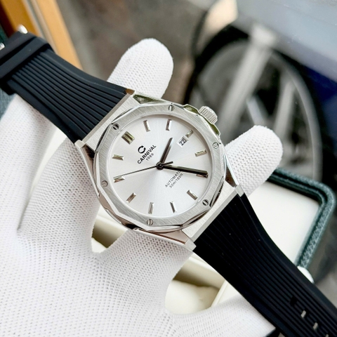 Đồng Hồ Nam Dây Cao Su Carnival 8168G-VT-DCS-T Automatic - Kính Sapphire - Size 42mm