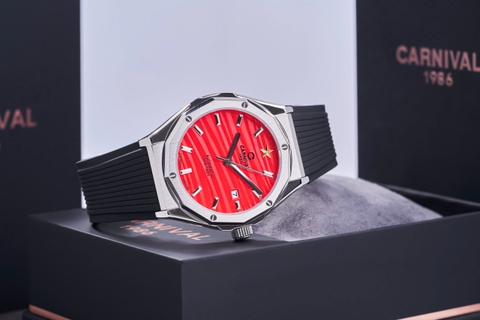 Đồng Hồ Nam Dây Cao Su Carnival 8168G-VT-DCS-VN Limited Việt Nam - Automatic - Kính Sapphire - Size 42mm
