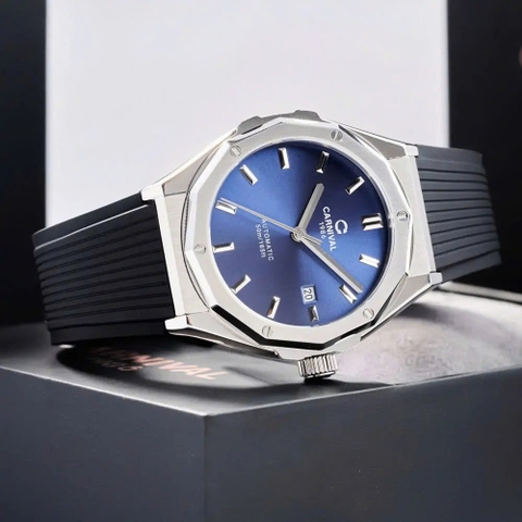 Đồng Hồ Nam Dây Cao Su Carnival 8168G-VT-DCS-X Automatic - Kính Sapphire - Size 42mm