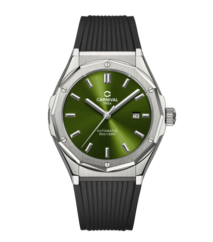 Đồng Hồ Nam Dây Cao Su Carnival 8168G-VT-DCS-XL Automatic - Kính Sapphire - Size 42mm