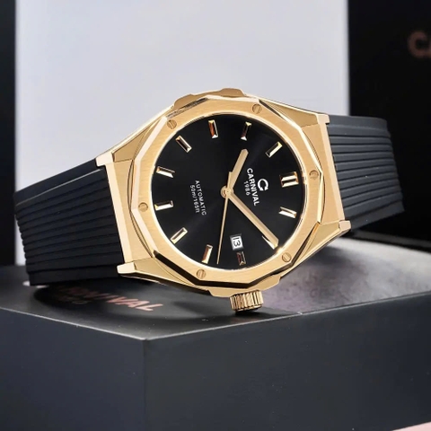 Đồng Hồ Nam Dây Cao Su Carnival 8168G-VV-DCS-D Automatic - Kính Sapphire - Size 42mm